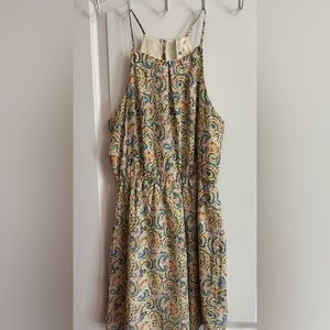 Floral Paisley Sleeveless Dress